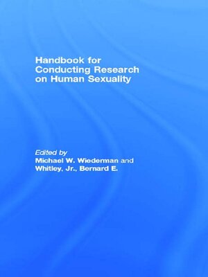cover image of Handbook for Conducting Research on Human Sexuality